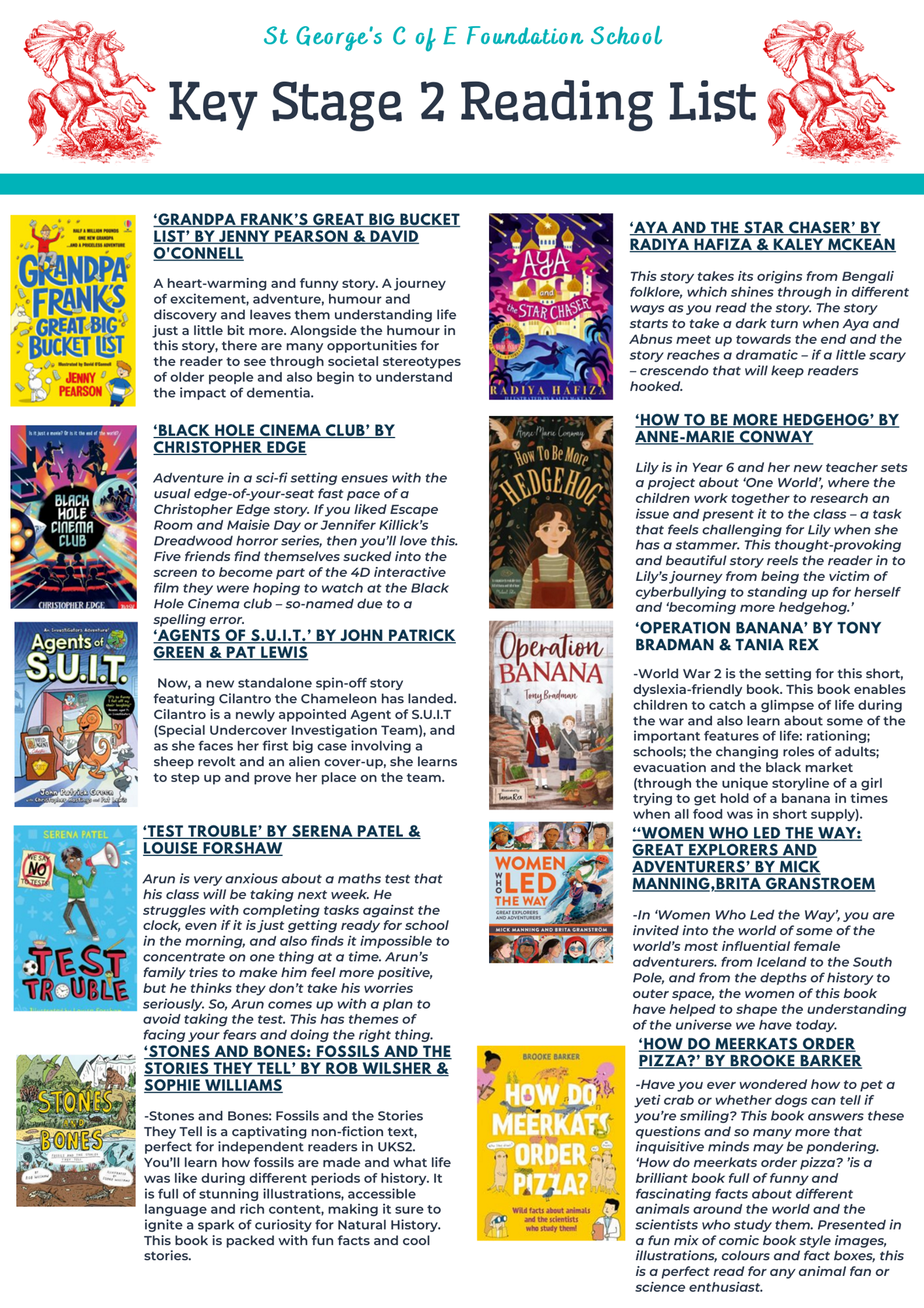 KS2 Reading List